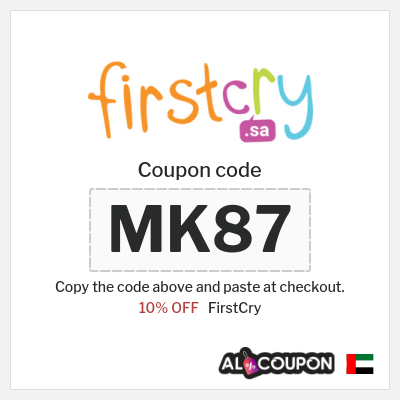 Coupon discount code for FirstCry 10% OFF