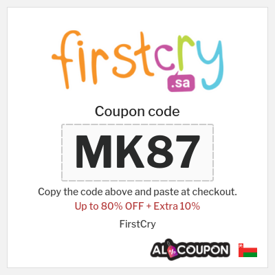Coupon for FirstCry (MK87) Up to 80% OFF + Extra 10%