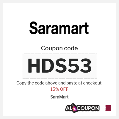 Coupon discount code for SaraMart 15% OFF