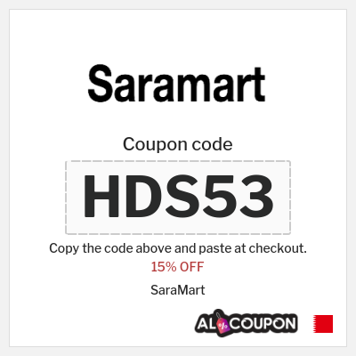 Coupon discount code for SaraMart 15% OFF