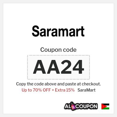 Coupon discount code for SaraMart 15% OFF