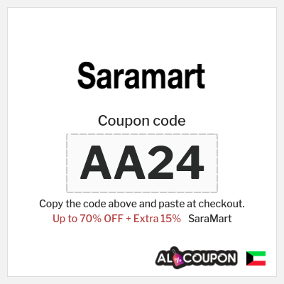 Coupon discount code for SaraMart 15% OFF