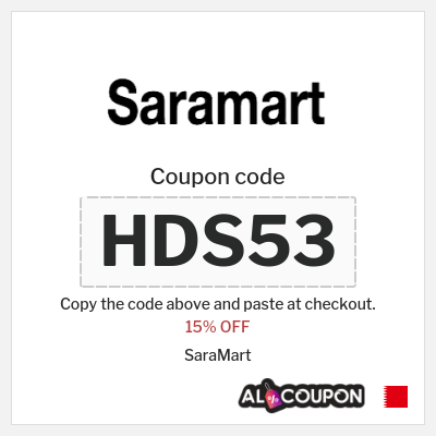 Coupon for SaraMart (HDS53) 15% OFF