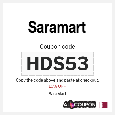 Coupon for SaraMart (HDS53) 15% OFF