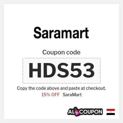 Coupon for SaraMart (HDS53) 15% OFF
