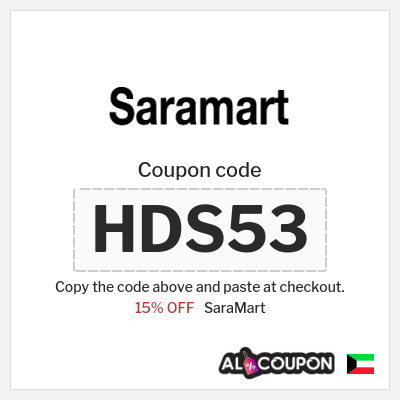 Coupon for SaraMart (HDS53) 15% OFF