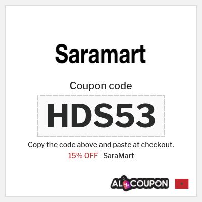 Coupon for SaraMart (HDS53) 15% OFF