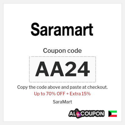 Coupon for SaraMart (AA24) Up to 70% OFF + Extra 15%
