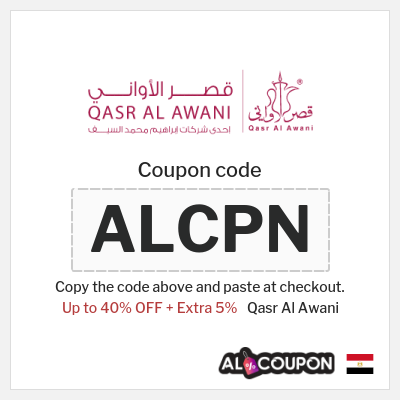 Coupon discount code for Qasr Al Awani 5% OFF
