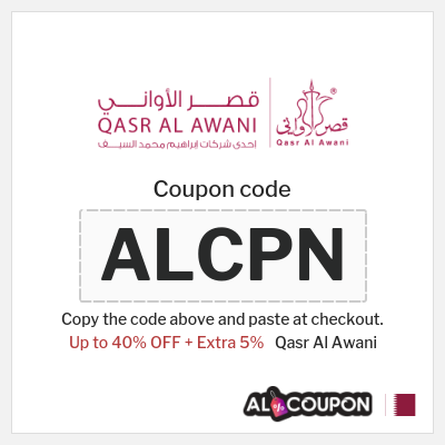 Coupon discount code for Qasr Al Awani 5% OFF