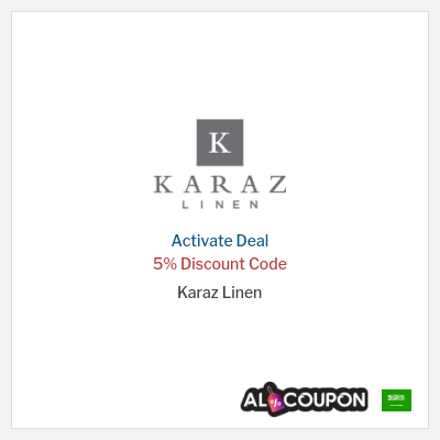 Special Deal for Karaz Linen (ALCPN) 5% Discount Code