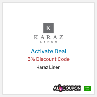 Special Deal for Karaz Linen (ALCPN) 5% Discount Code