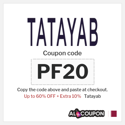 Coupon for Tatayab (PF20) Up to 60% OFF + Extra 10%