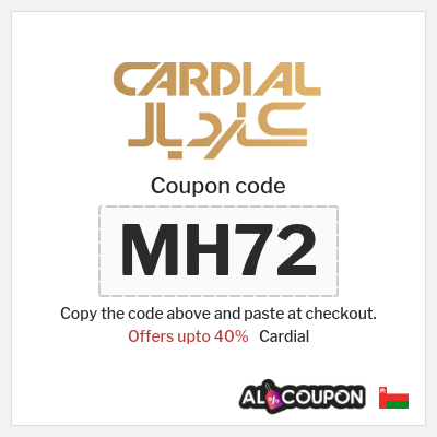 Coupon discount code for Cardial 8% Promo Code