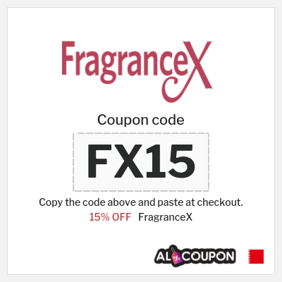 Coupon for FragranceX (FX15) 15% OFF