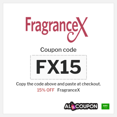 Coupon for FragranceX (FX15) 15% OFF