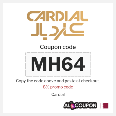 Coupon for Cardial (MH64) 8% promo code 