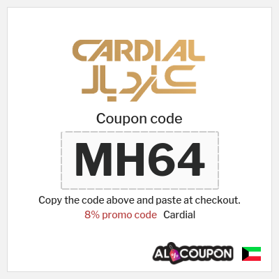 Coupon for Cardial (MH64) 8% promo code 