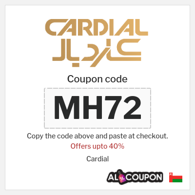 Coupon for Cardial (MH72) Offers upto 40%