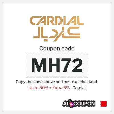 Coupon for Cardial (MH72) Up to 50% + Extra 5%