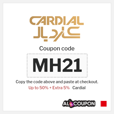 Coupon for Cardial (MH21) Up to 50% + Extra 5%