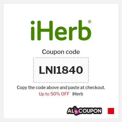 Coupon for iHerb (LNI1840) Up to 50% OFF