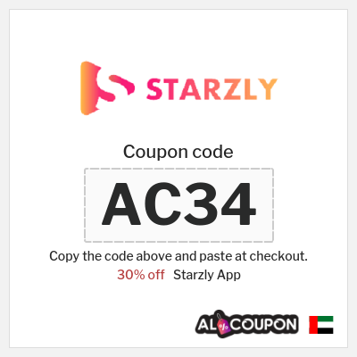 Coupon discount code for Starzly App 30% off