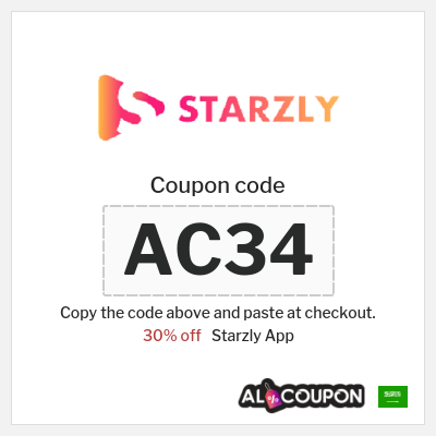 Coupon for Starzly App (AC34) 30% off 