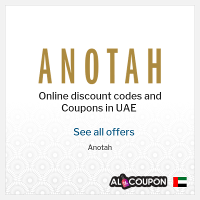 Coupon discount code for Anotah 10% OFF