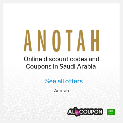 Coupon discount code for Anotah 10% OFF