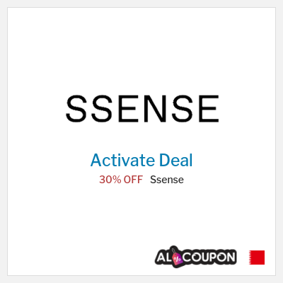 Special Deal for Ssense (SHOPFIRST) 30% OFF
