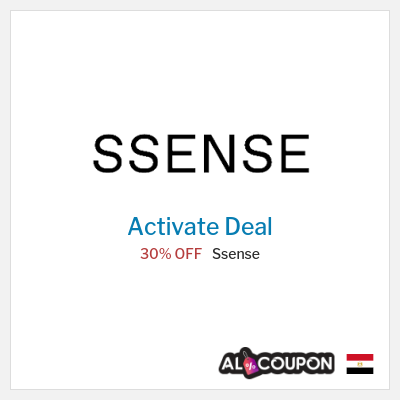 Special Deal for Ssense (SHOPFIRST) 30% OFF