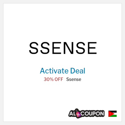 Special Deal for Ssense (SHOPFIRST) 30% OFF