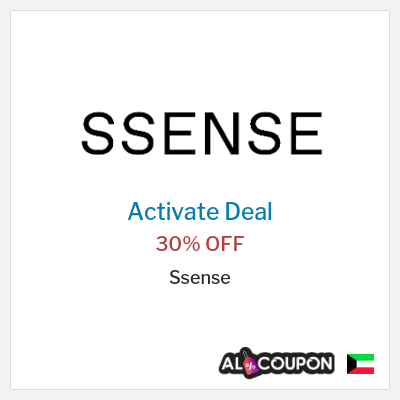 Special Deal for Ssense (SHOPFIRST) 30% OFF