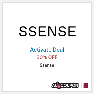 Special Deal for Ssense (SHOPFIRST) 30% OFF