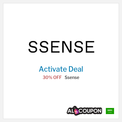 Special Deal for Ssense (SHOPFIRST) 30% OFF