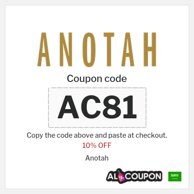 Coupon for Anotah (AC81) 10% OFF