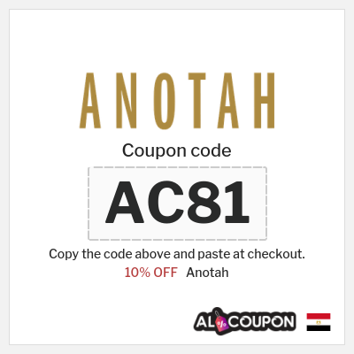 Coupon for Anotah (AC81) 10% OFF
