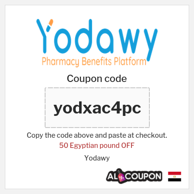 Coupon for Yodawy (yodxac4pc) 50 Egyptian pound OFF