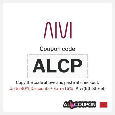 Coupon discount code for Aivi (6th Street) Up to 16% Coupons