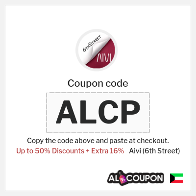 Coupon discount code for Aivi (6th Street) Up to 16% Coupons