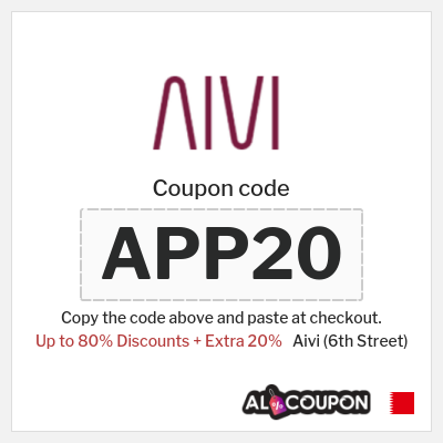 Coupon discount code for Aivi (6th Street) 20% Coupons