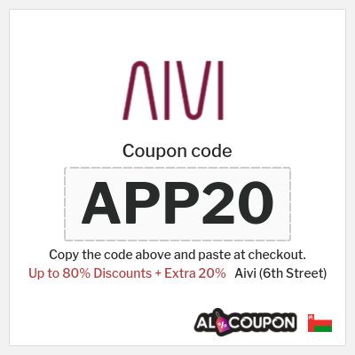 Coupon discount code for Aivi (6th Street) 20% Coupons