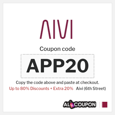 Coupon discount code for Aivi (6th Street) 20% Coupons