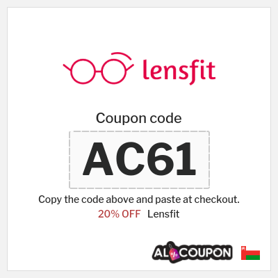Coupon discount code for Lensfit 20% OFF