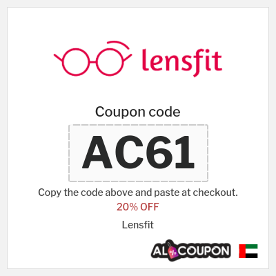 Coupon for Lensfit (AC61) 20% OFF