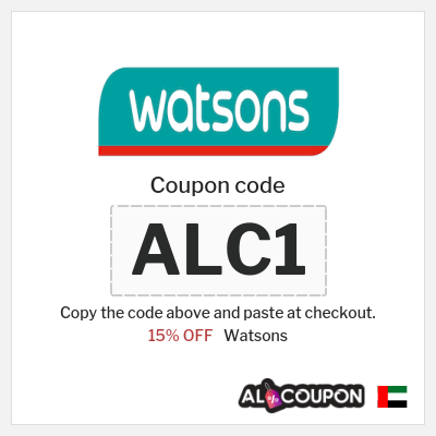 Coupon discount code for Watsons 15% OFF