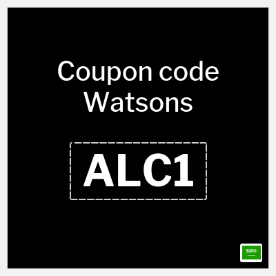 Coupon discount code for Watsons 15% OFF