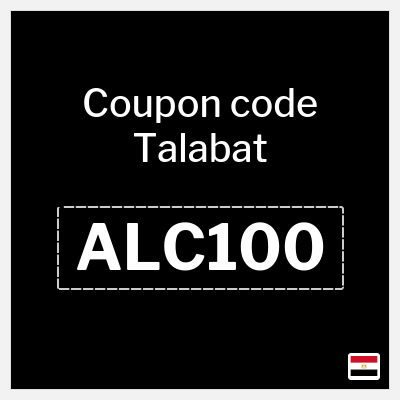 Coupon for Talabat (ALC100) 100 EGP OFF