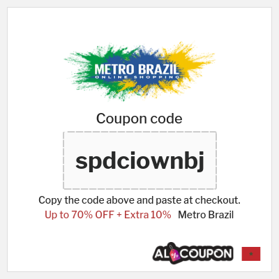 Coupon discount code for Metro Brazil 10% OFF